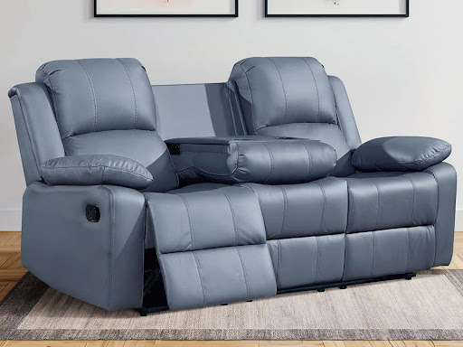 3 seater Recliner Sofa in grey